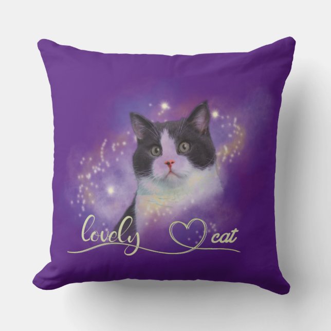 Galaxy Loely Cat Kudde (Framsida)