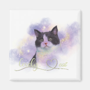Galaxy Loely Cat Magnet