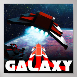 Galaxy-Logotyp Poster
