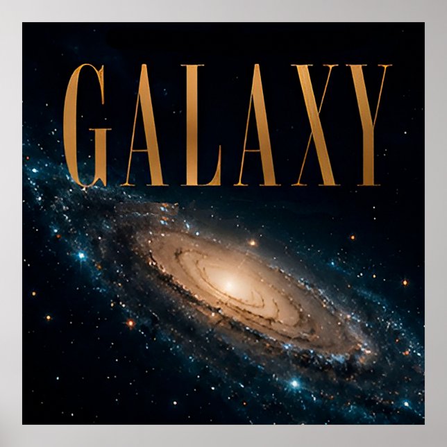 Galaxy Lyx Space Redaktionell Grafik Poster (Framsidan)