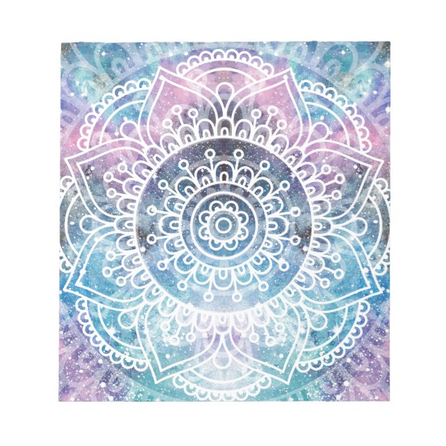 Galaxy Mandala Anteckningsblock (Framsida)