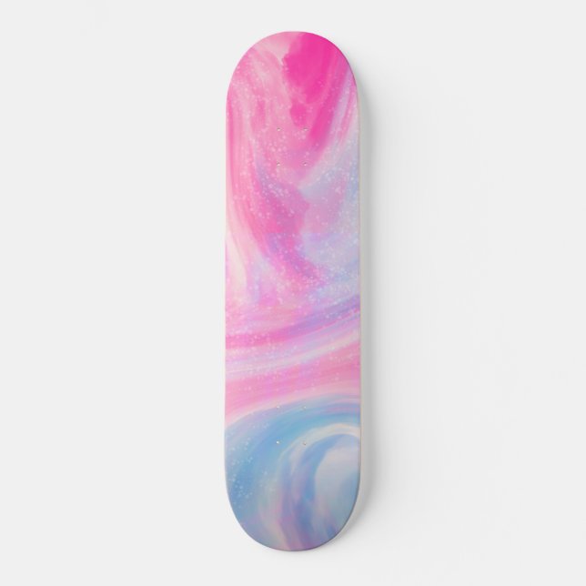 Galaxy Marble Mini Skateboard Bräda 18,5 Cm (Framsida)