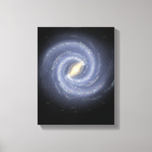 Galaxy (med not) canvastryck
