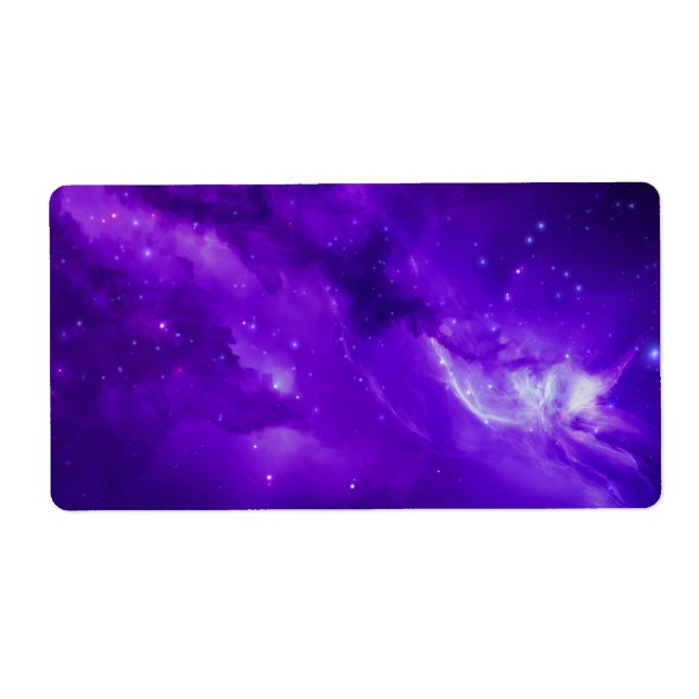 Galaxy med stjärnor i rymden fraktsedel (Framsidan)