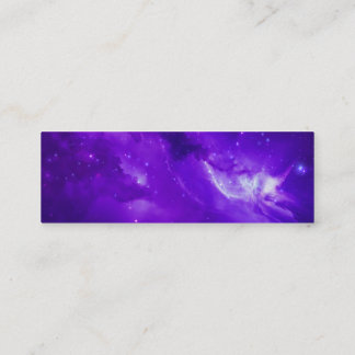 Galaxy med stjärnor i rymden mini visitkort