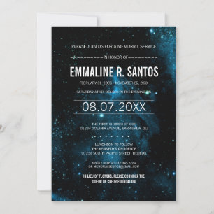 Galaxy Memorial Service Inbjudan