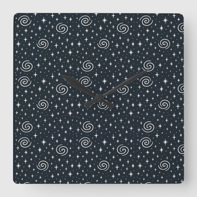 Galaxy mönster fyrkantig klocka (Framsida)