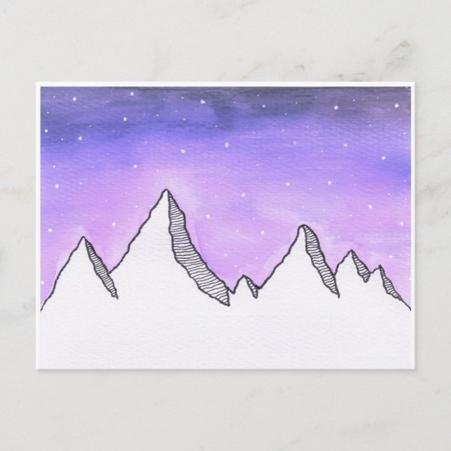Galaxy Mountain Postcard Vykort (Framsida)