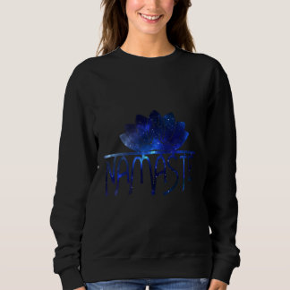 Galaxy Namaste Yoga Lotus Flower T Shirt