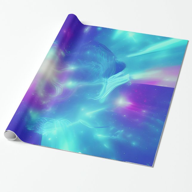 Galaxy nebula art presentpapper (Utrullad)
