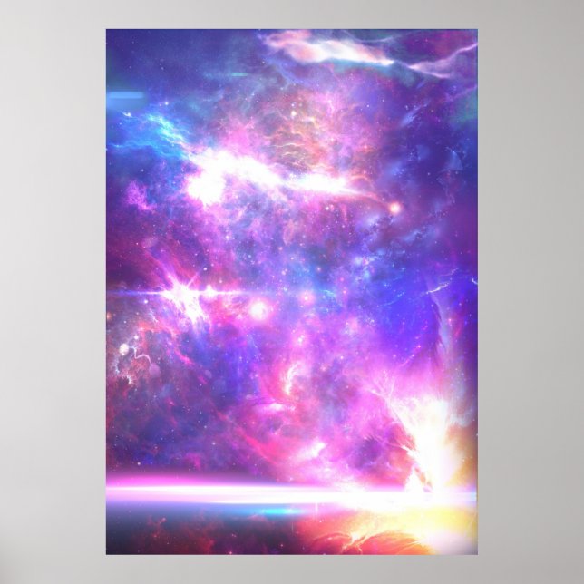 Galaxy Nebula Stars Poster (Framsidan)