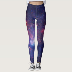 Galaxy Nebula Yoga Byxor Space Lila