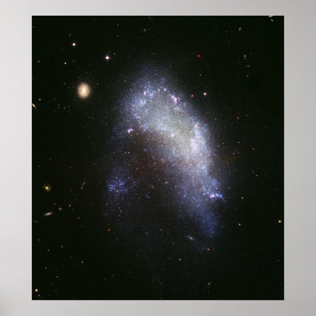 Galaxy NGC 1427A Plunges till Fornax Galaxy Poster (Framsidan)