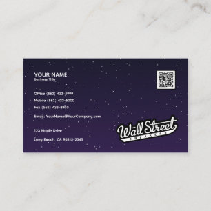 Galaxy Night Himmel - Affärskort Design Visitkort