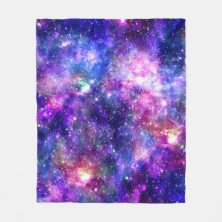 Galaxy Night Print Cosmic Design Fleecefilt