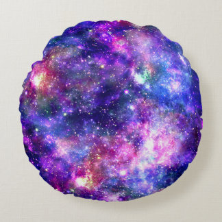 Galaxy Night Print Cosmic Design Rund Kudde