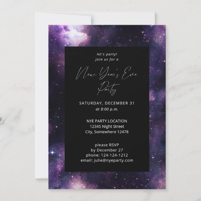 Galaxy Nyårsafton Party (Framsida)