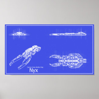 Galaxy Nyx Blueprint Poster