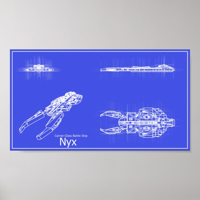Galaxy Nyx Blueprint Poster (Framsidan)