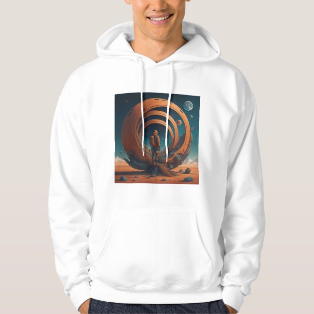 Galaxy och rymden # 4 hoodie (Framsida)