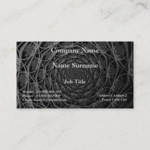 Galaxy of Filaments in Black and White Card Visitkort