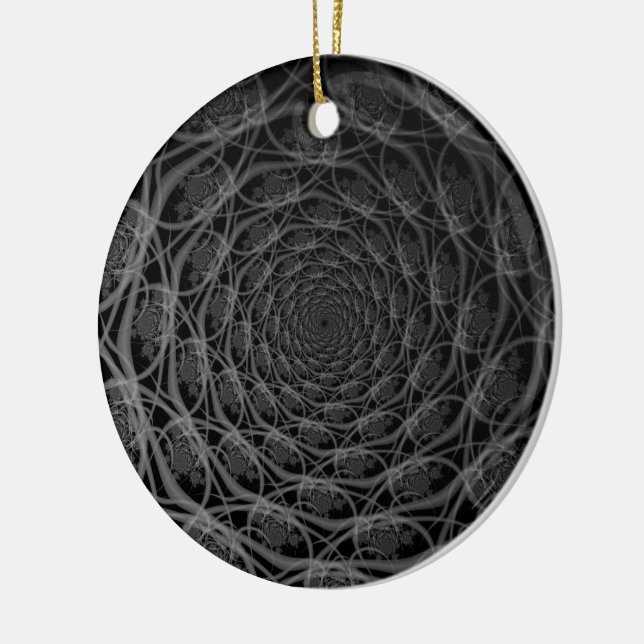 Galaxy of Filaments in Black and White Ornament (Vänster)