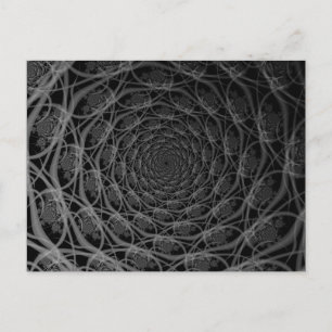 Galaxy of Filaments in Black and White Post Card Vykort