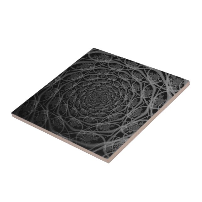 Galaxy of Filaments in Black and White tile tile Kakelplatta (Sidan)