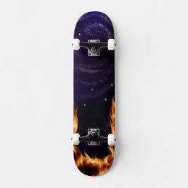 Galaxy On Fire Anpassad Skateboard