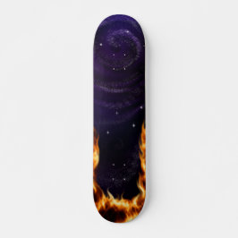 Galaxy On Fire Anpassad Skateboard