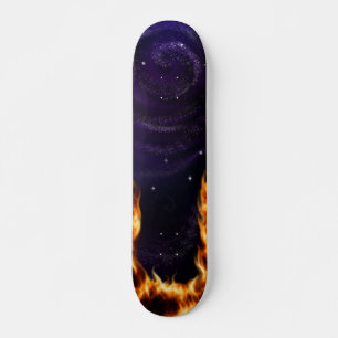 Galaxy On Fire Anpassad Skateboard