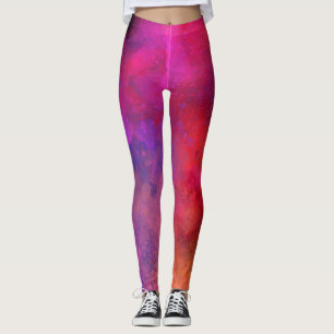 Galaxy Paint Splatter, effekt Leggings