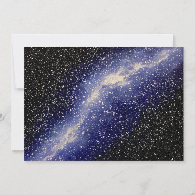 Galaxy Painting Greeting Card Kort (Framsida)