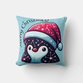 Galaxy Penguin Dekorativ kudde | Cosmic Home Decor