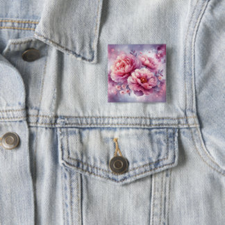 Galaxy Peony Button Knapp