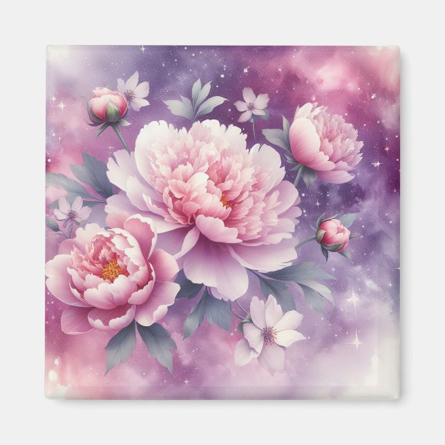 Galaxy Peony Magnet (Framsidan)