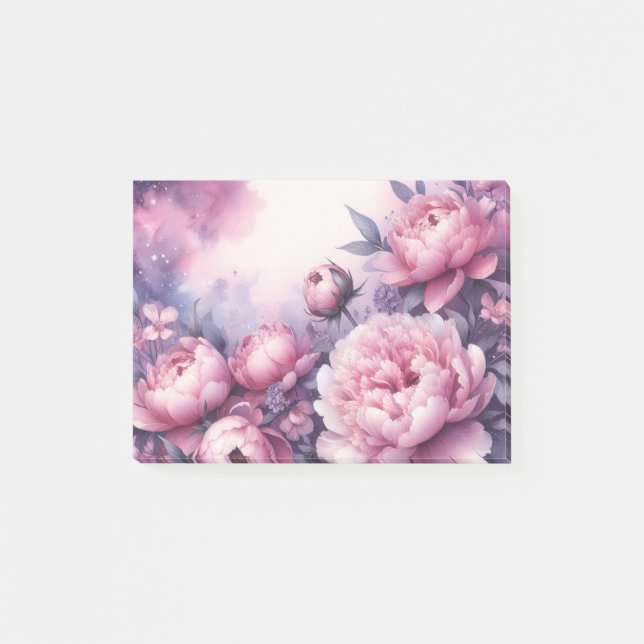 Galaxy Peony Post it Notes Post-it Block (Framsida)
