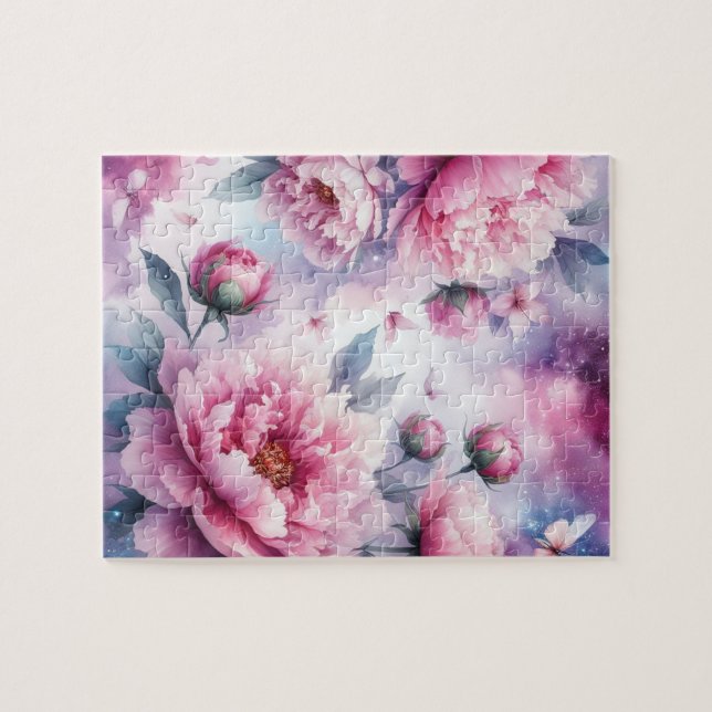 Galaxy Peony Puzzle Pussel (Horisontell)