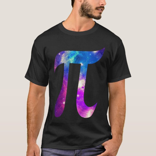 Galaxy Pi Symbol Space Math 's T Shirt (Framsida)