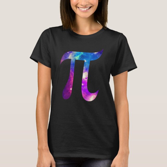Galaxy Pi Symbol Space Math 's T Shirt (Framsida)