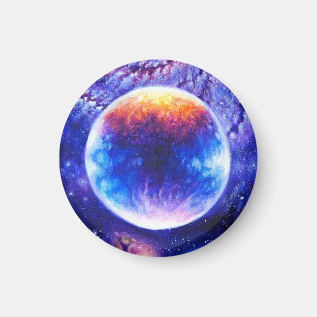 Galaxy planet och nebula magnet (Framsidan)