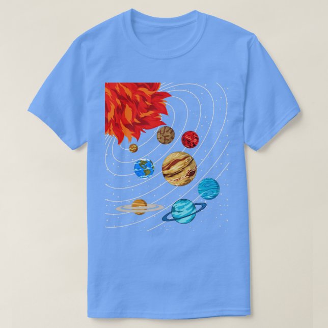 Galaxy Planets Astronomy Space Science Solar Syste T Shirt (Design framsida)