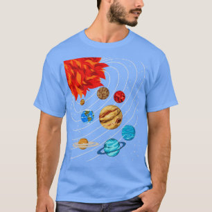 Galaxy Planets Astronomy Space Science Solar Syste T Shirt