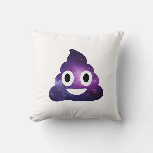 Galaxy Poo Emoji Kudde (Framsida)