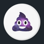 Galaxy Poo Emoji Magnet<br><div class="desc">Den här humoristiska utskriften gör perfekten till en gåva till dina lustiga vänner. Det gör perfekten till vilken tillfälle som helst. Den har en galaxisk design som är ur världen!</div>