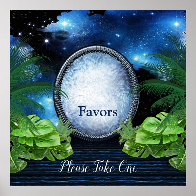 Galaxy Portal Bröllop Poster (Framsidan)