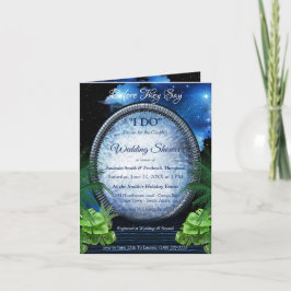Galaxy Portal Couple Shower Inbjudan