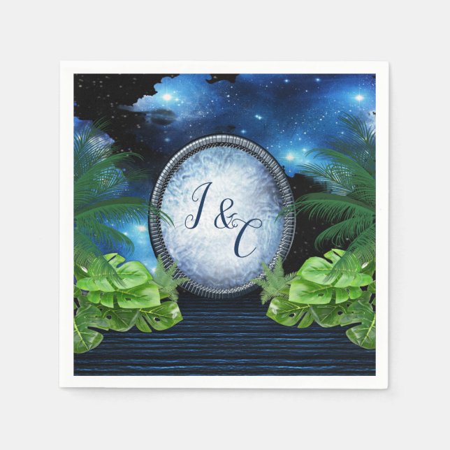 Galaxy-Portal Party Decor Pappersservett (Framsidan)