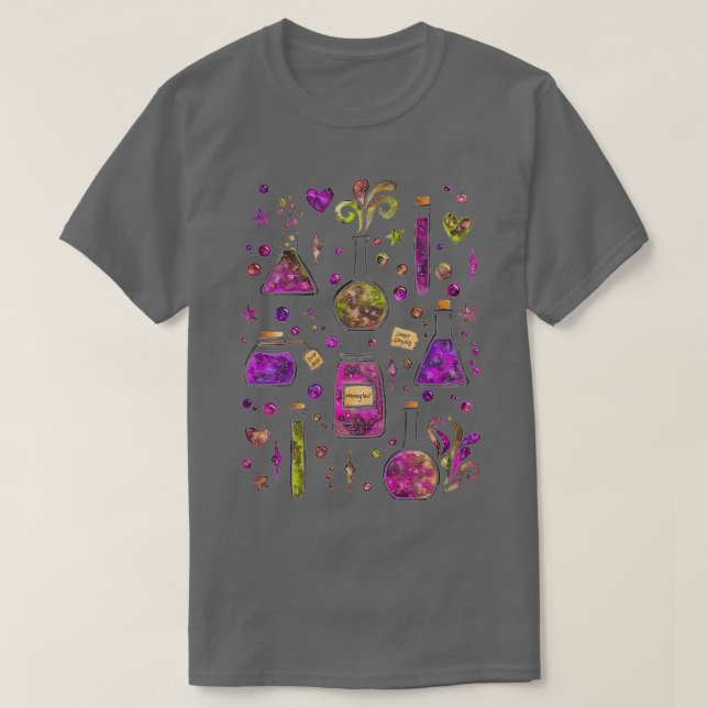 Galaxy Potions Magenta Palett T Shirt (Design framsida)