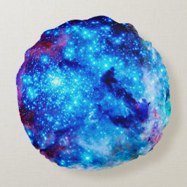 Galaxy Print Round Pillow Rund Kudde